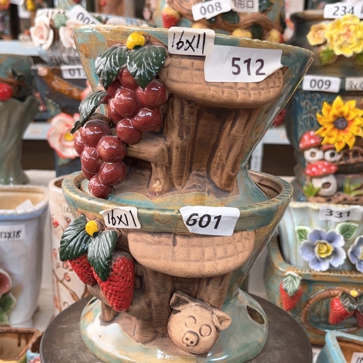 紫砂花盆粗陶材质多肉花盆