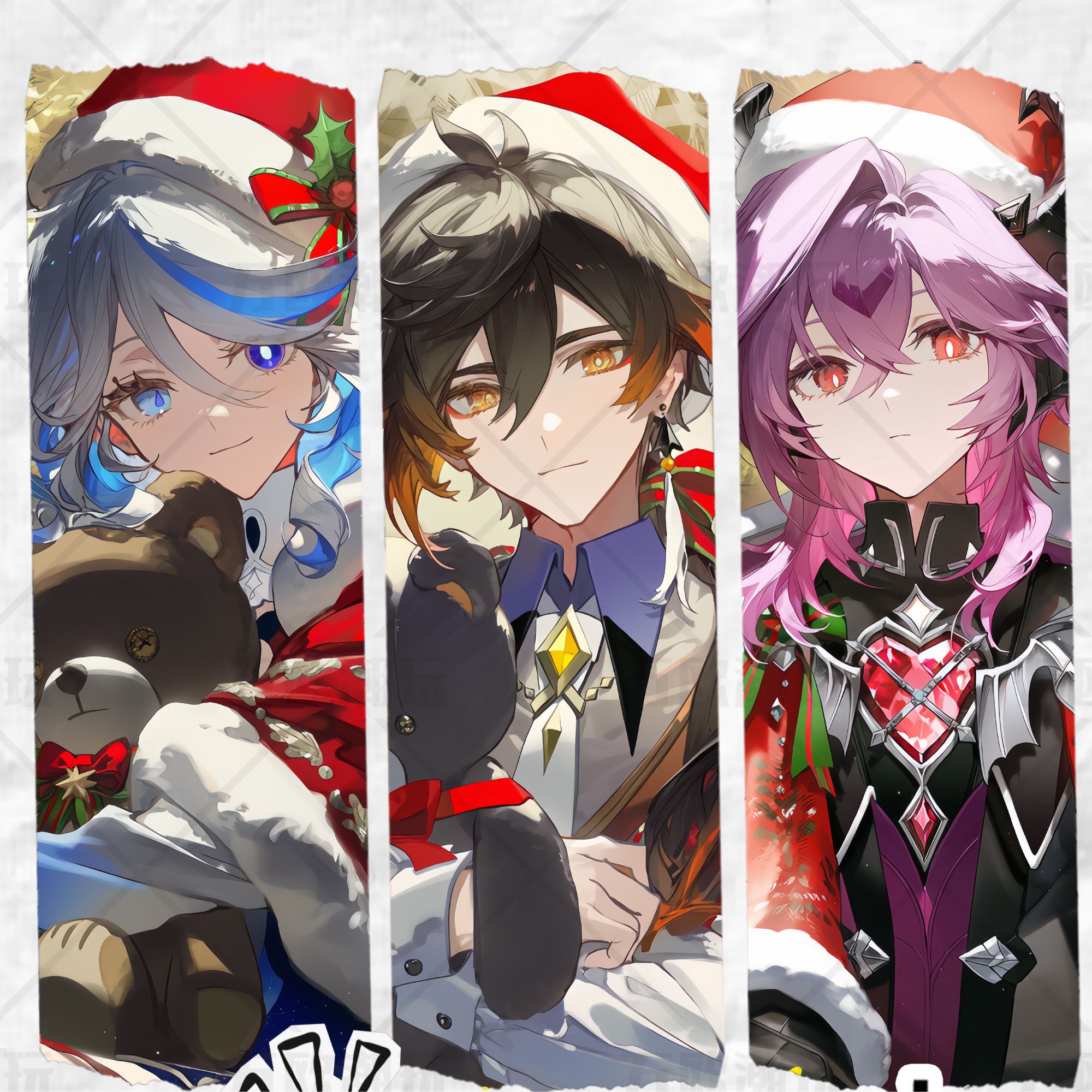 【圣诞平安夜】同人二创周边亚克力水晶砖12*8*1.5cm全导角 (代拆) 