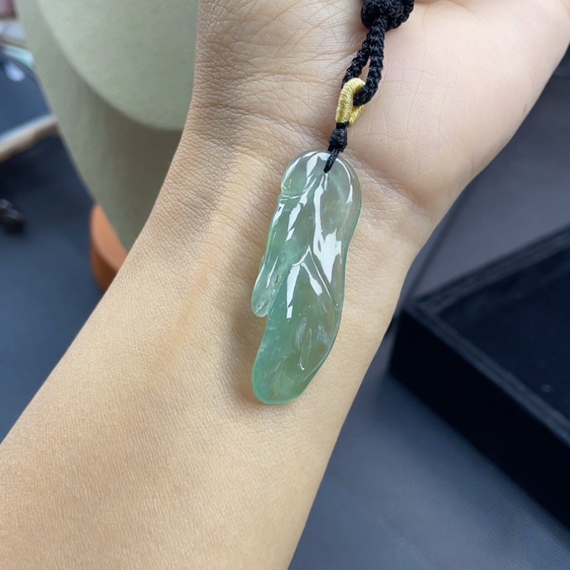 【闪购商品】翡翠耳饰未镶嵌11号 冰甜绿随形