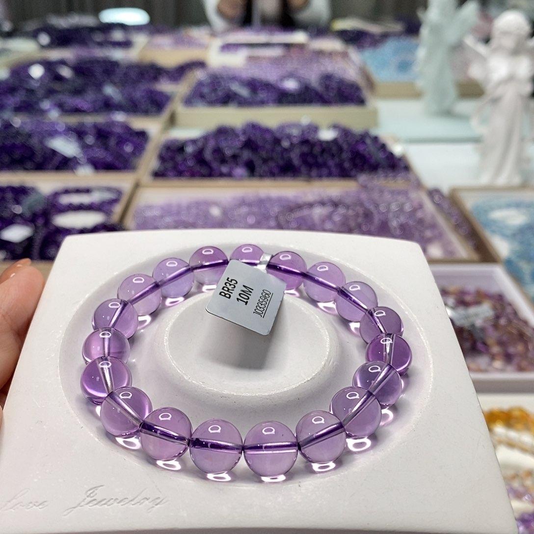 未镶嵌手串水晶巴西紫水晶10M