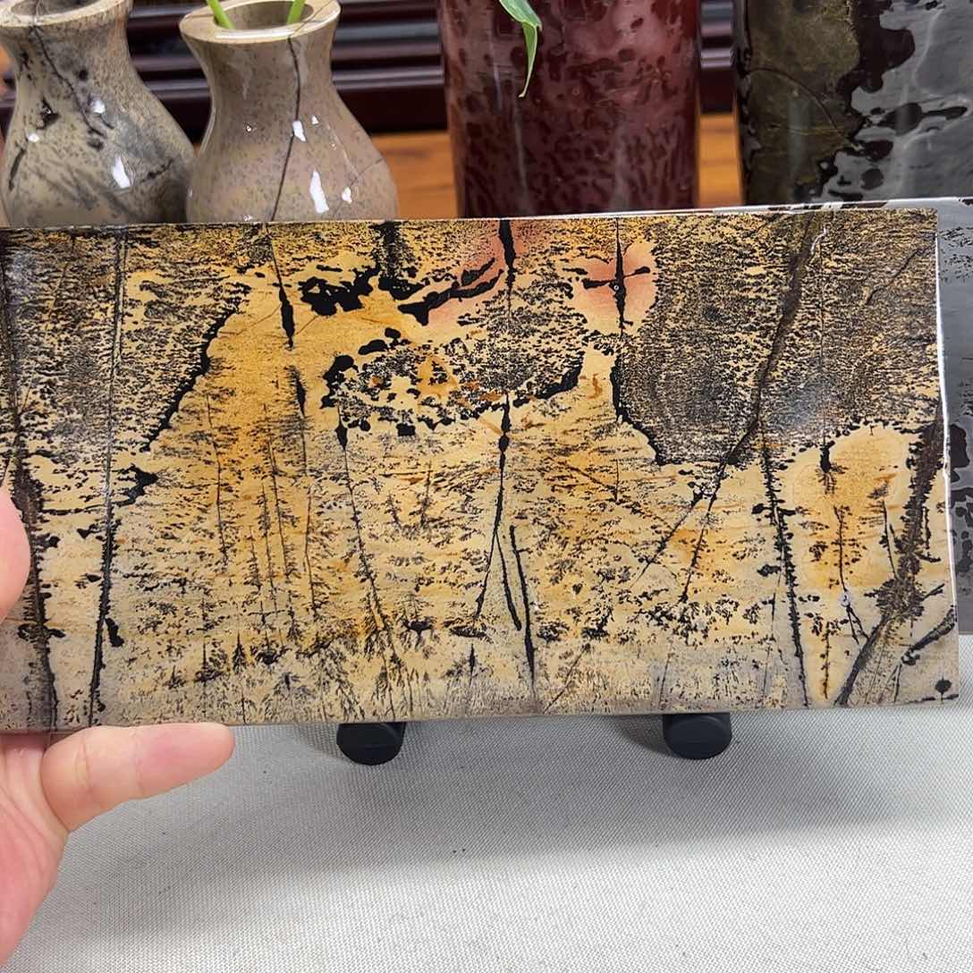 广西石广西天然国画石