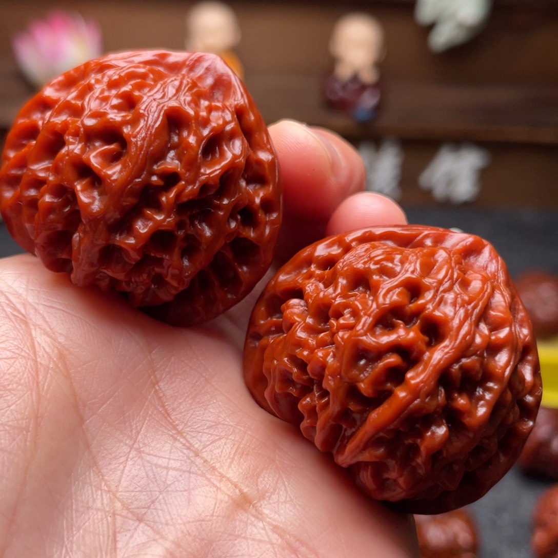 文玩核桃吊坠文玩核桃 手把件 宫灯 40