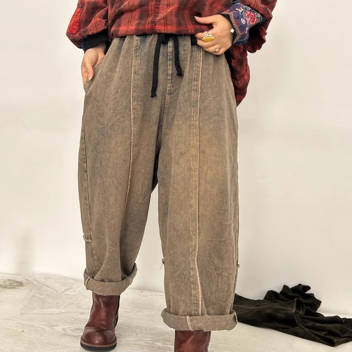 57 女士牛仔裤臀围128长89