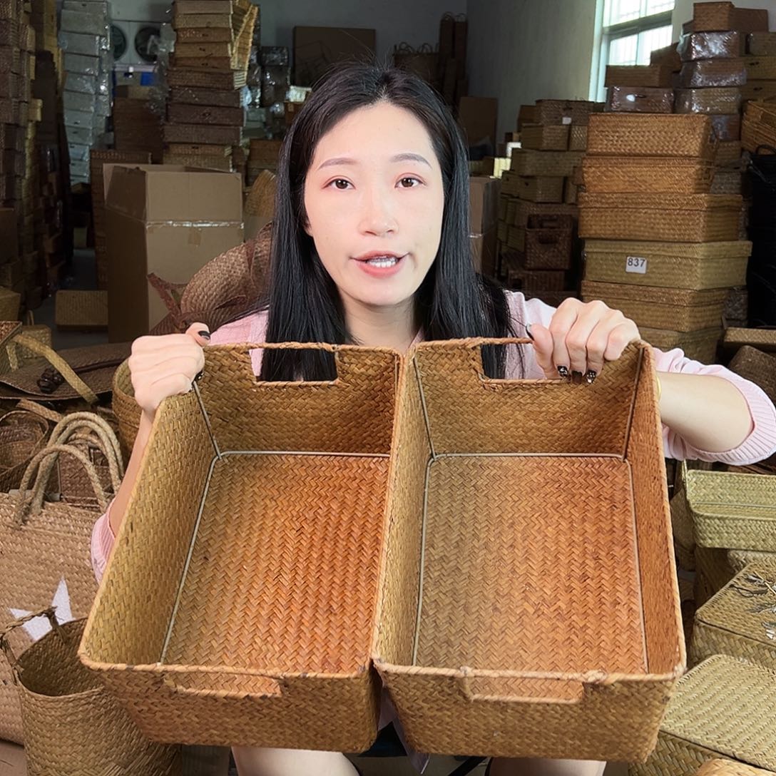 草编包/草编包收纳盒微瑕疵