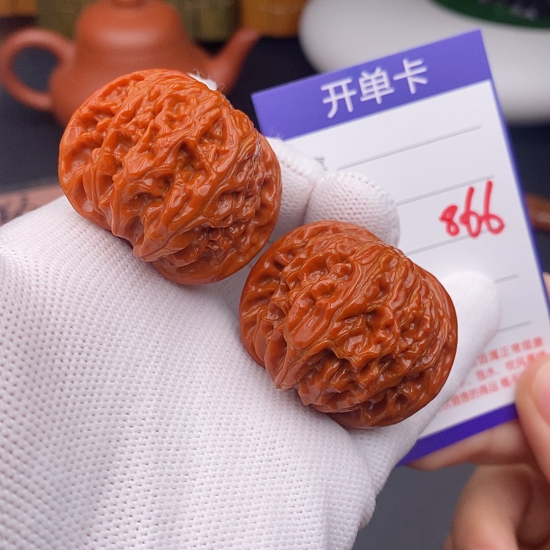 把件文玩核桃40磨盘866