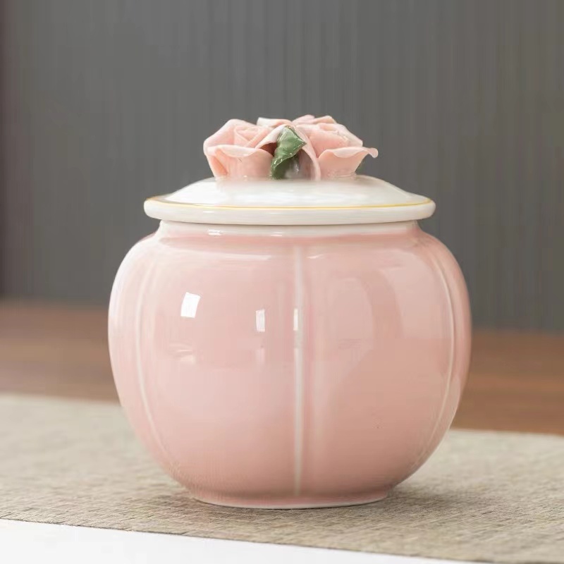 G3-手捏花茶叶罐（183）