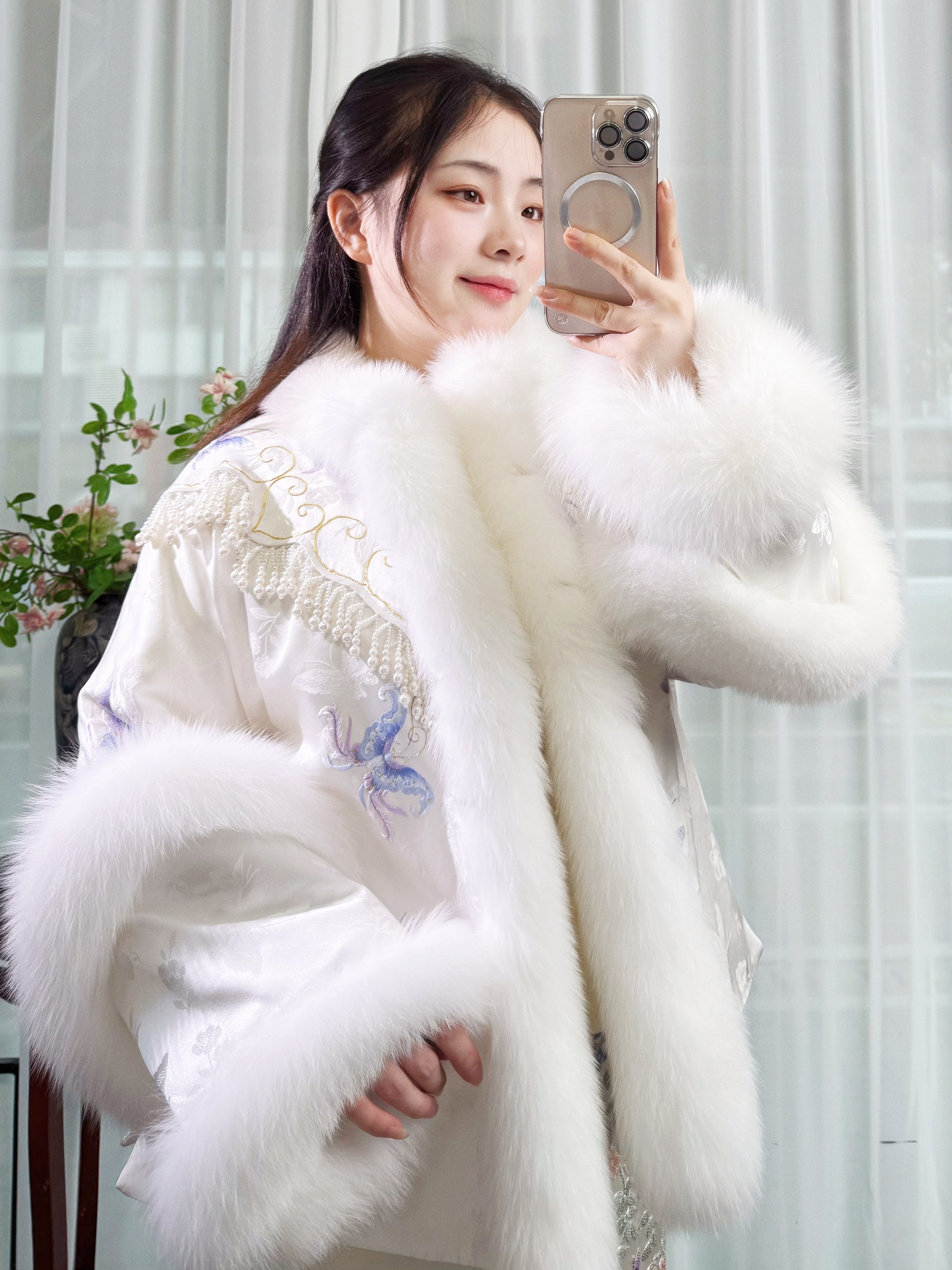 【禧娴】桑蚕丝手工苏绣国风新中式古典冬款氛围感上衣 需定制