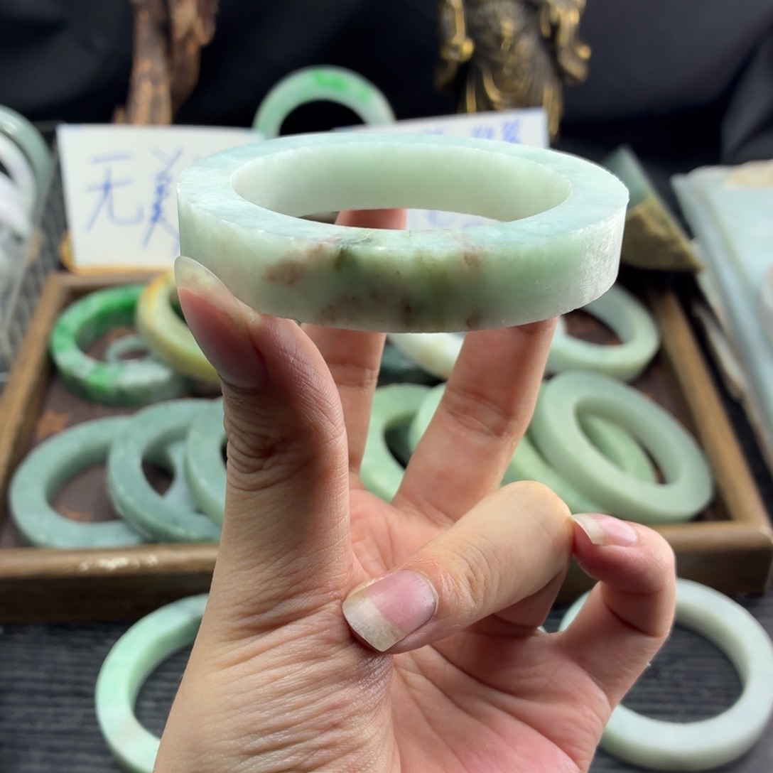 定制翡翠未镶嵌缅甸翡翠A货手镯毛胚定制