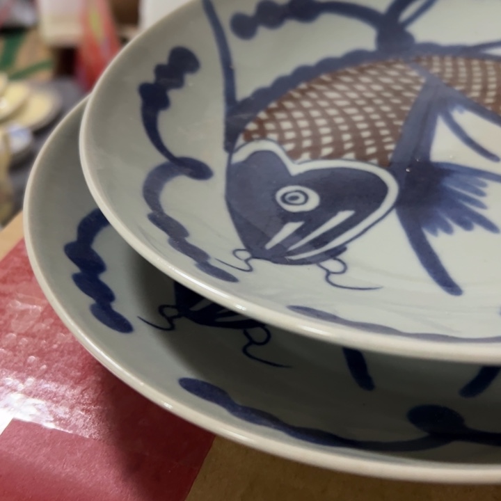杯来**头景德镇青花釉里红大