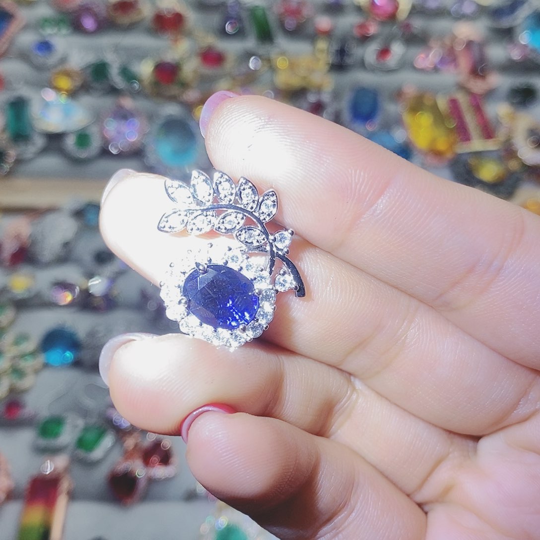 【闪购商品】芙蓉石戒指银S925镶嵌