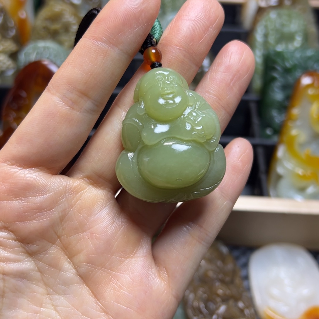 和田玉未镶嵌挂件