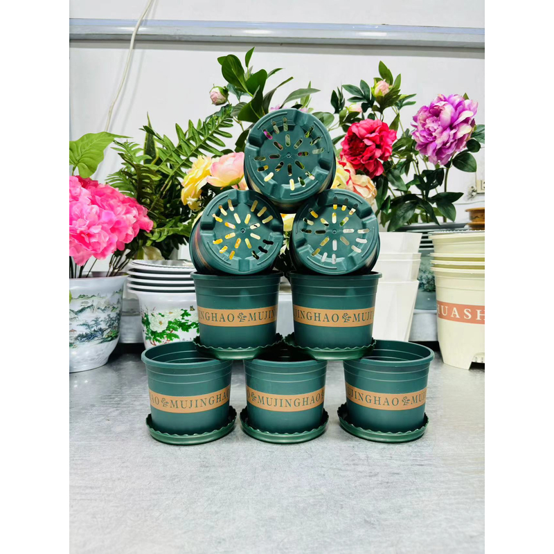 （10个带托盘）新款120矮款加厚加仑花盆>口径11.5厘米高10里