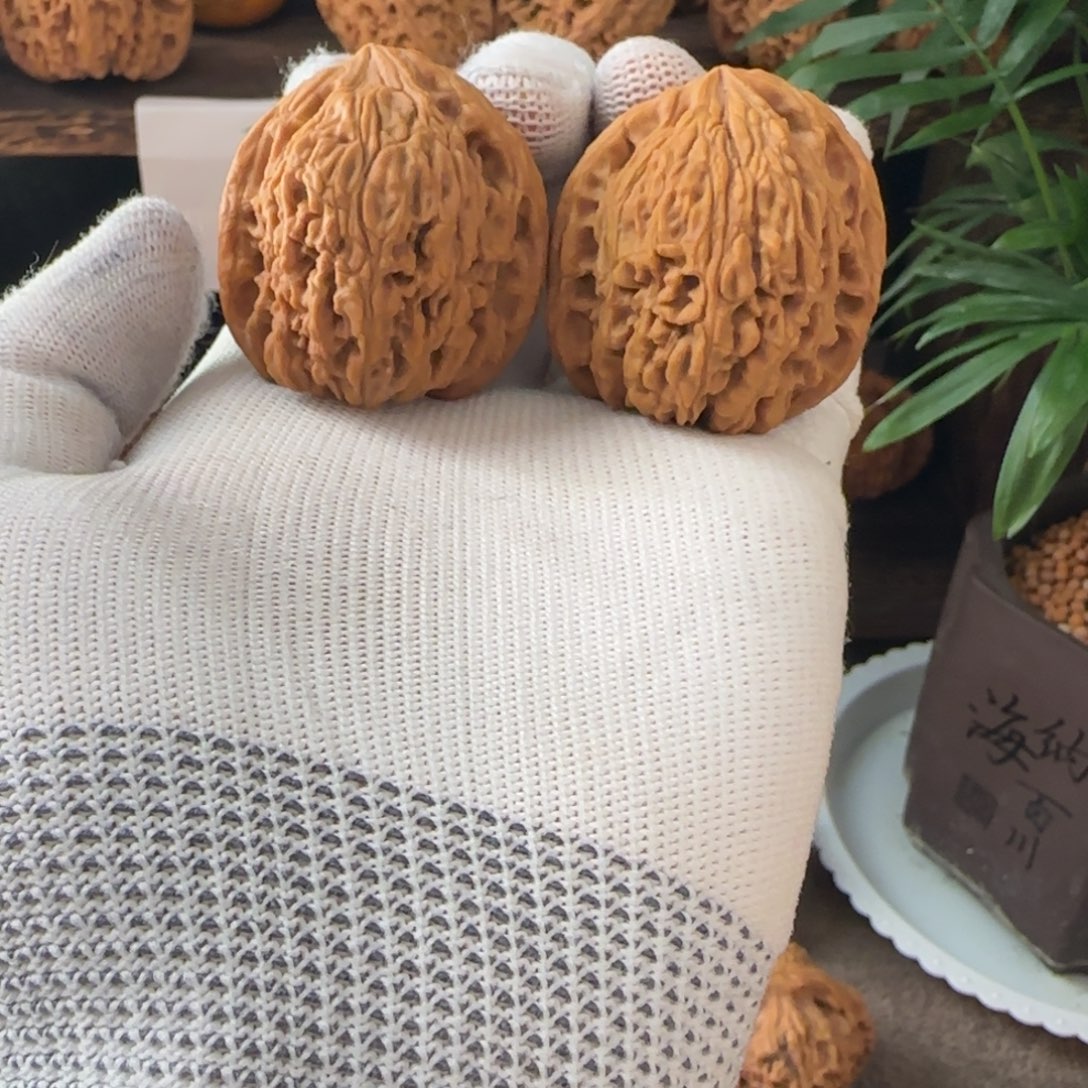 一***念把件文玩核桃南将石38全品