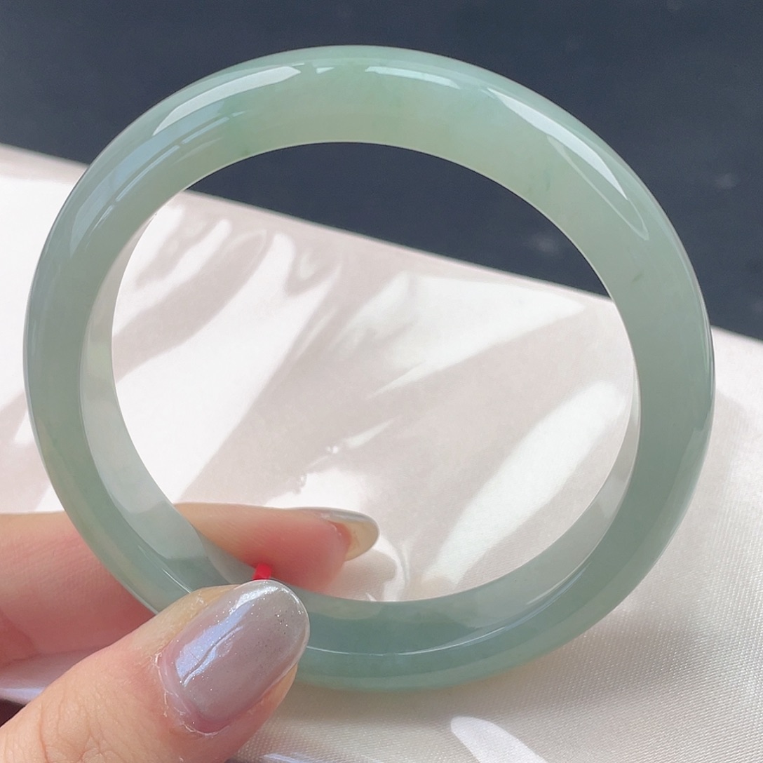 翡翠未镶嵌手镯59圈口