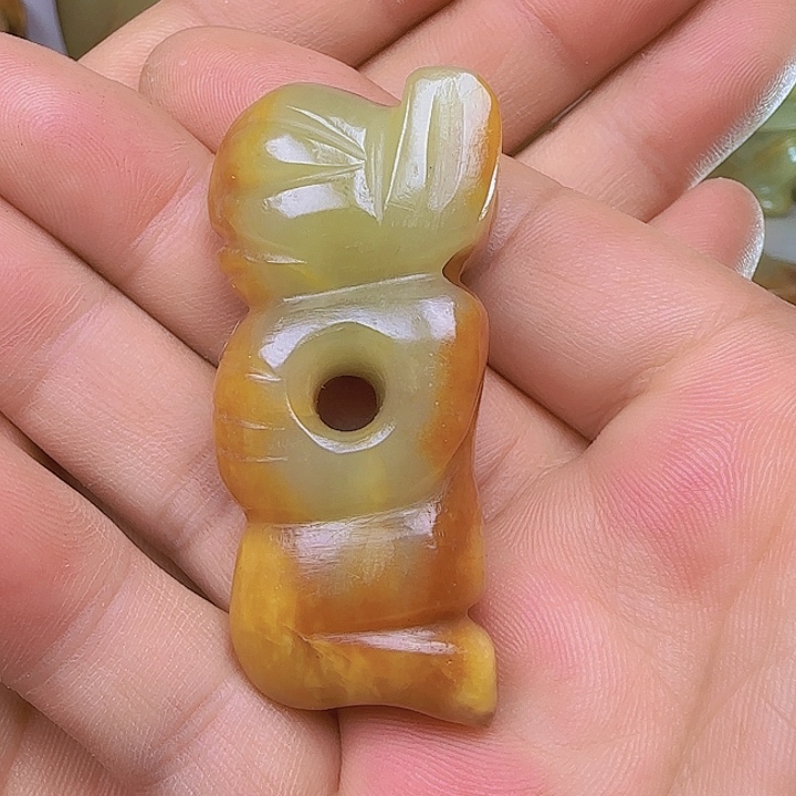 和田玉吊坠(不含链)未镶嵌