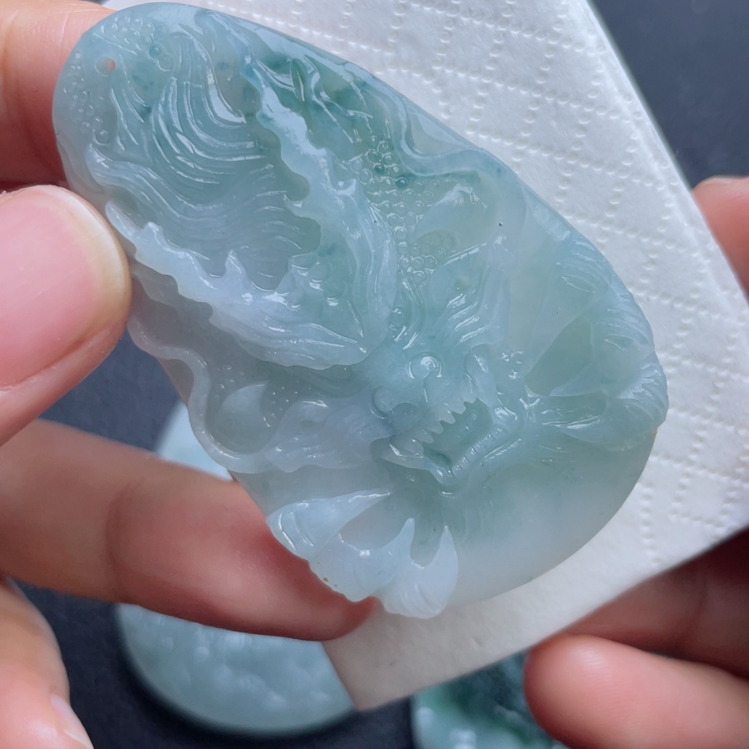 定制翡翠未镶嵌翡翠吊坠