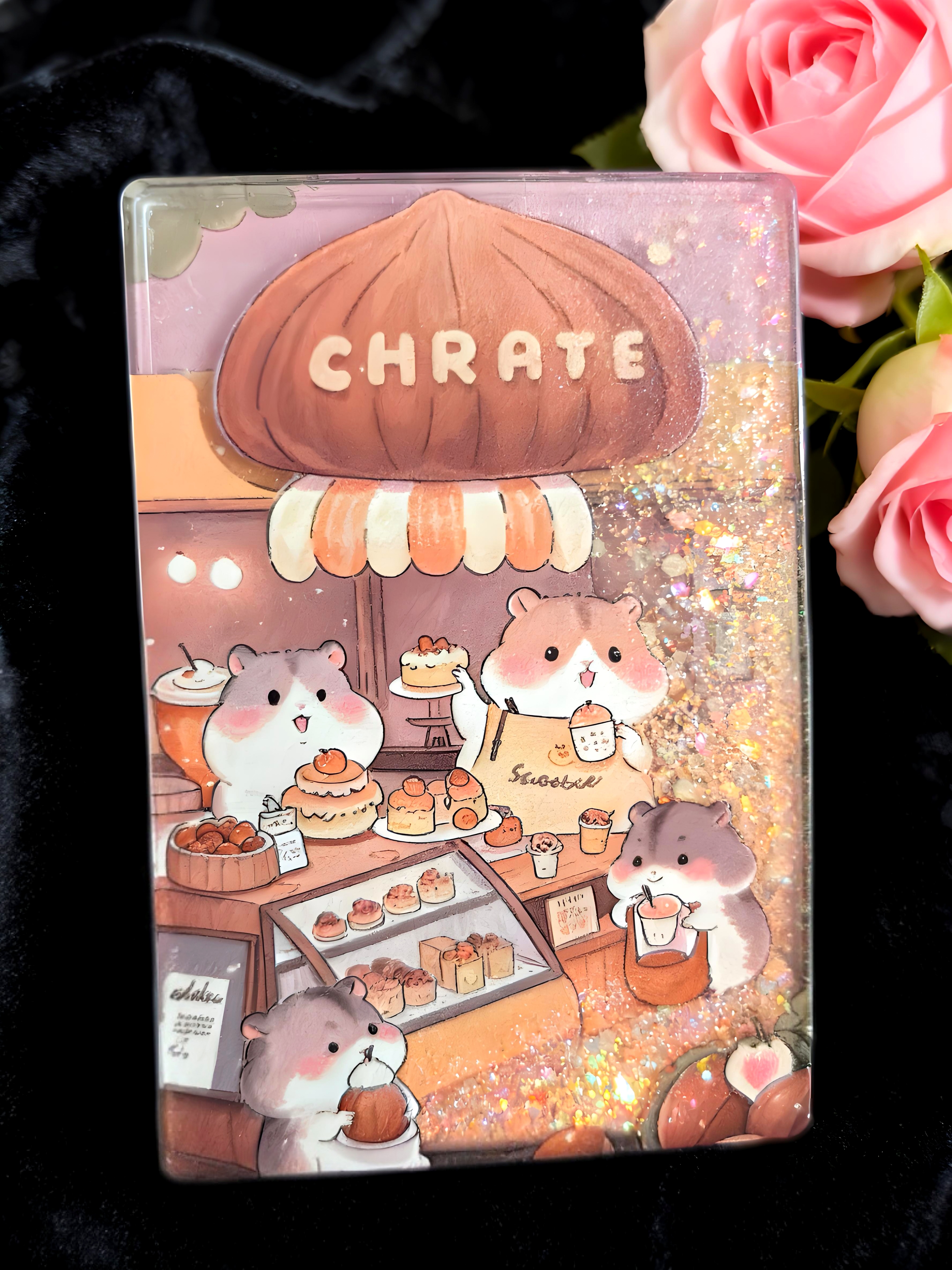 文创冰箱贴流沙注油大板冰箱贴贴流沙冰箱贴装饰