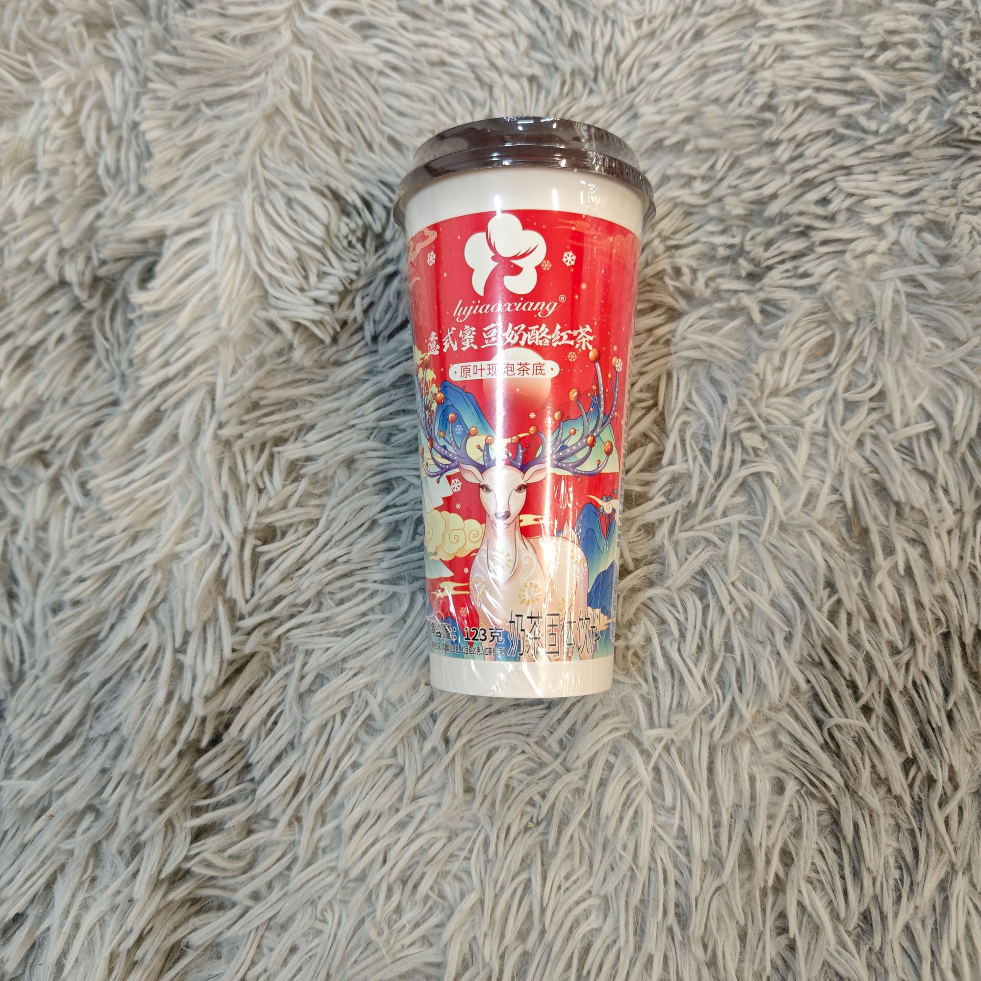 鹿角巷意式蜜豆奶酪红茶(奶茶固体饮料）