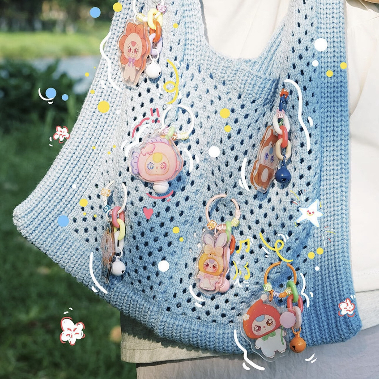 【小夹子跳一跳】娃三岁亚克力挂件车载挂件摆件