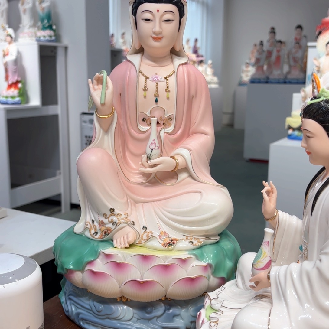 摆件瓷摆件观音16 吋