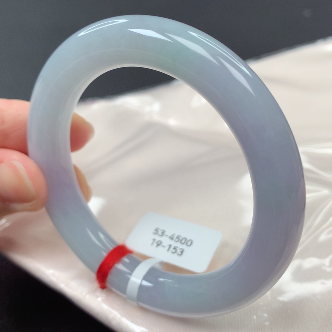 【闪购商品】翡翠手镯未镶嵌46号圆条19153-52