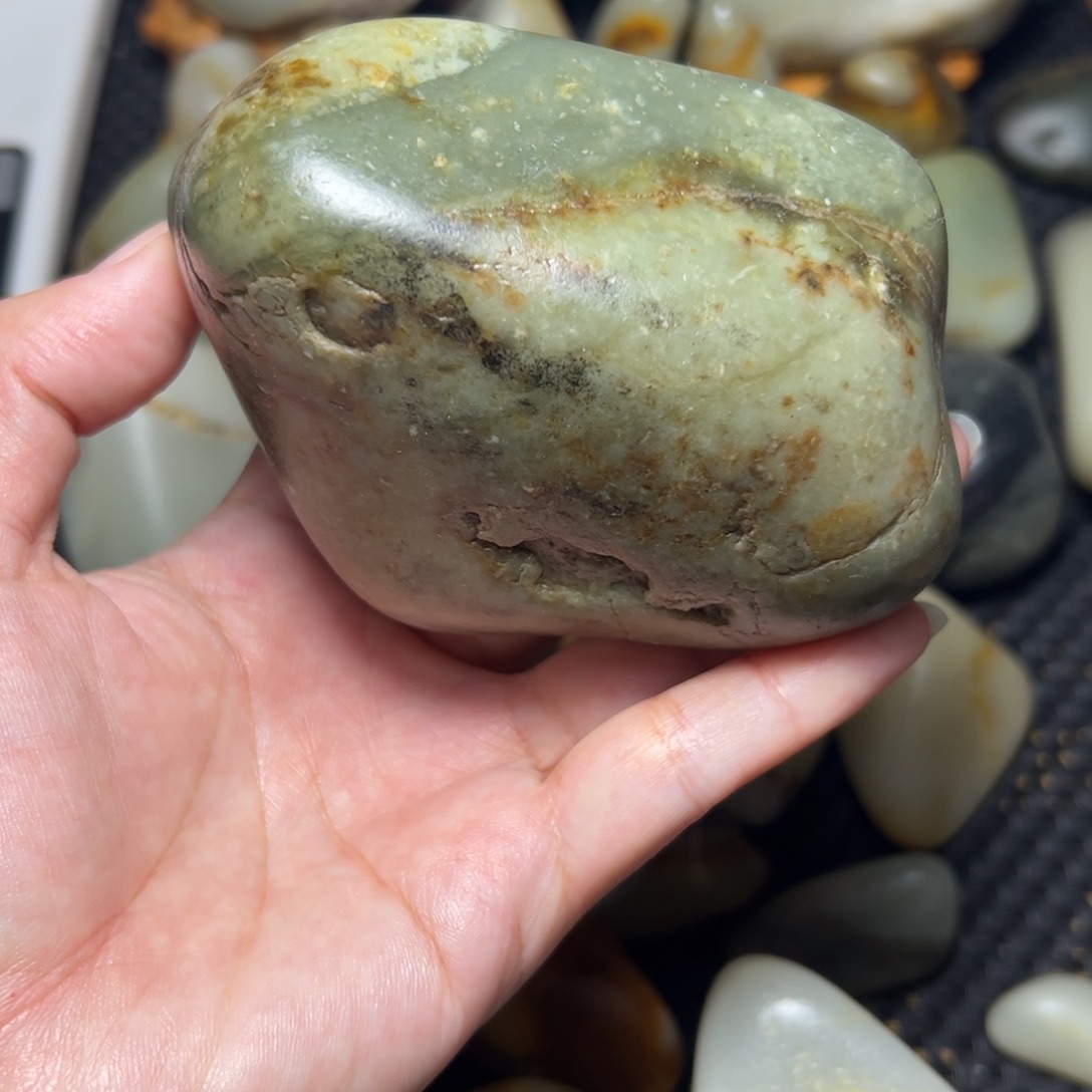 和田玉未镶嵌挂件A23