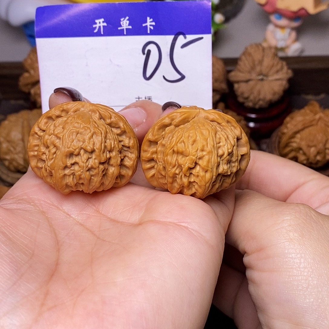 吊坠桃核文玩核桃白狮子37全品n