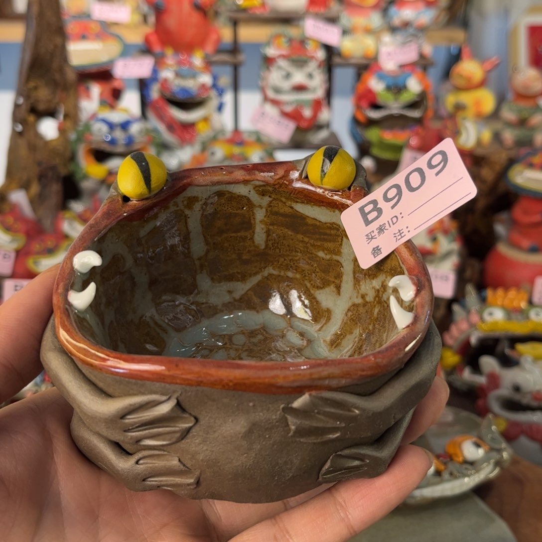 泥塑纯手工茶宠摆件