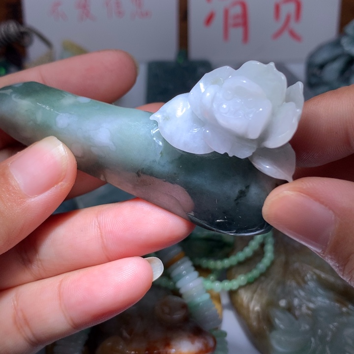 翡翠颈饰未镶嵌保真天然A货翡翠