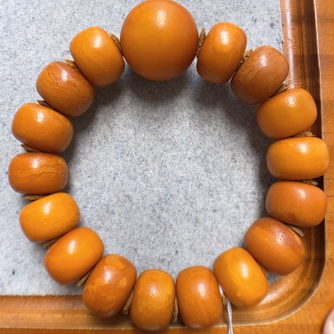 蜜蜡手串未镶嵌蜜蜡手串