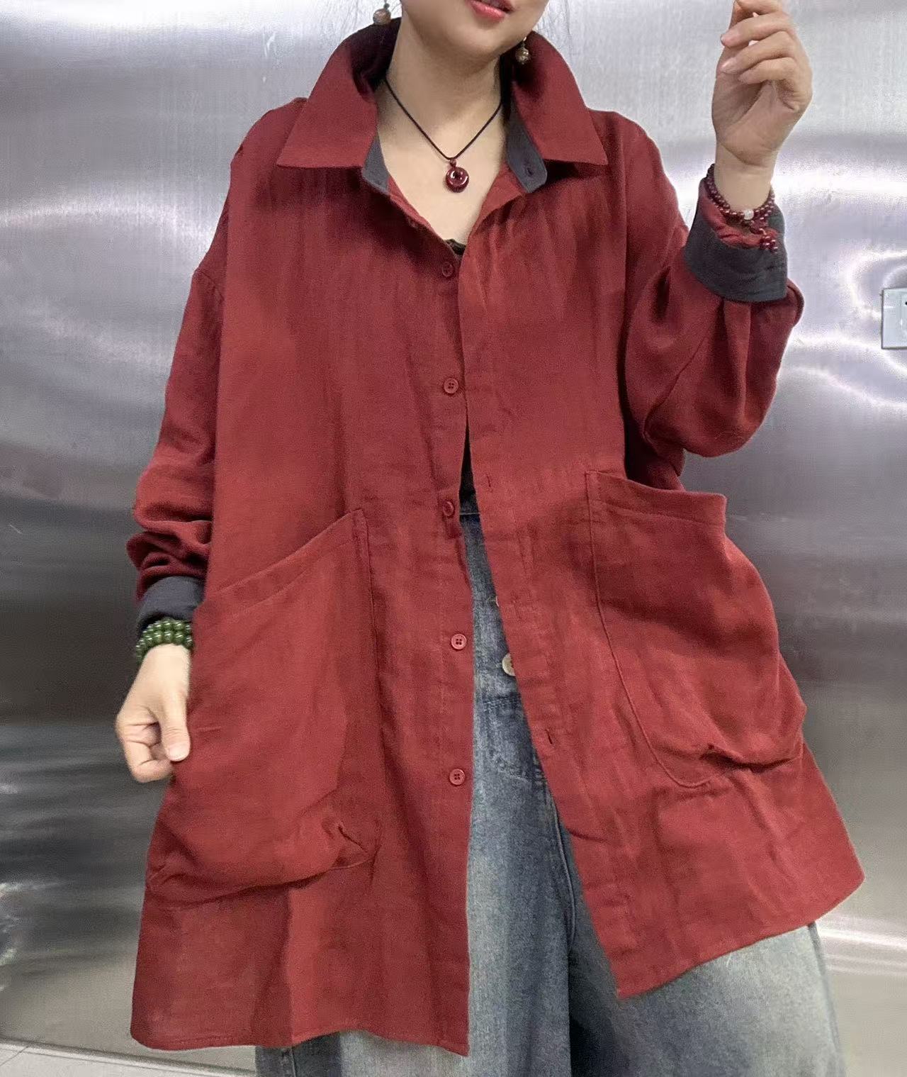 大版大口袋衬衣038002