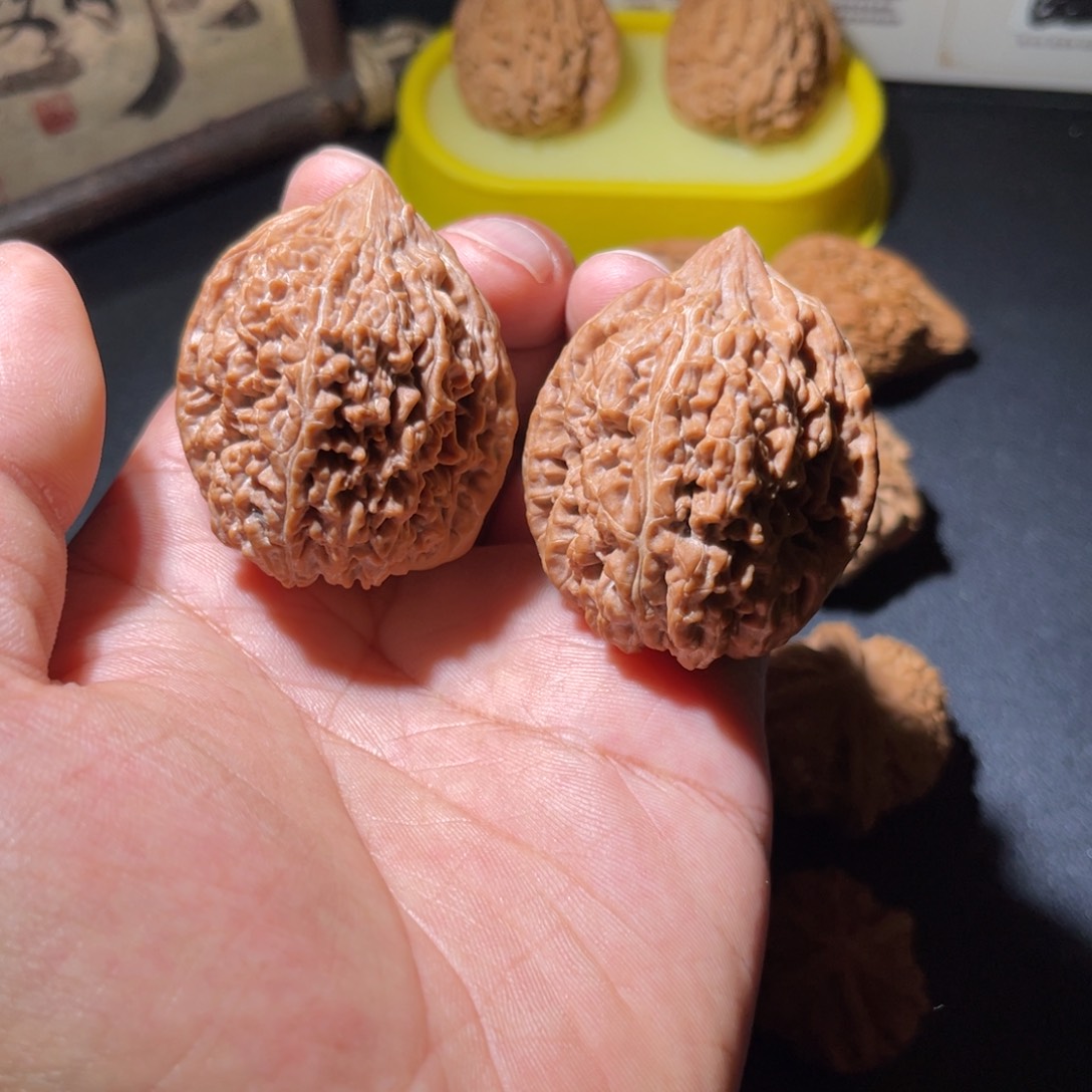 文玩核桃把件41.5蒜头