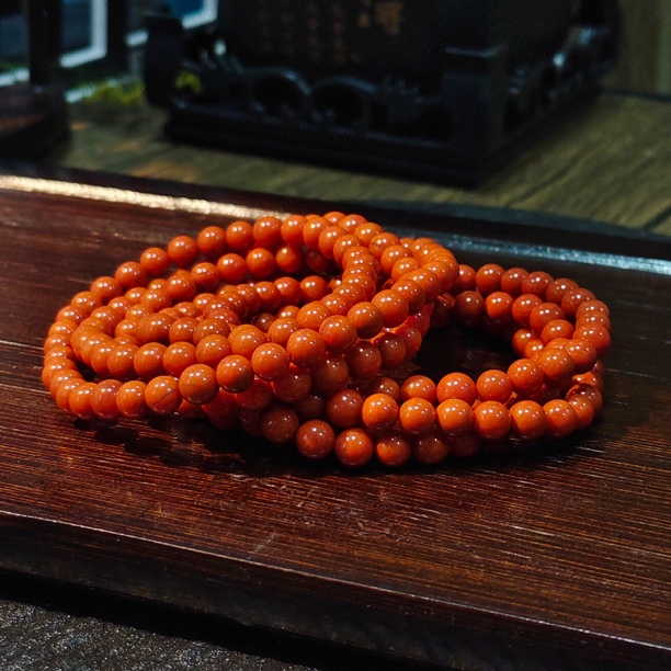 【书记甄选】天然南红多圈手链 多样性发一件 约5mm XL621