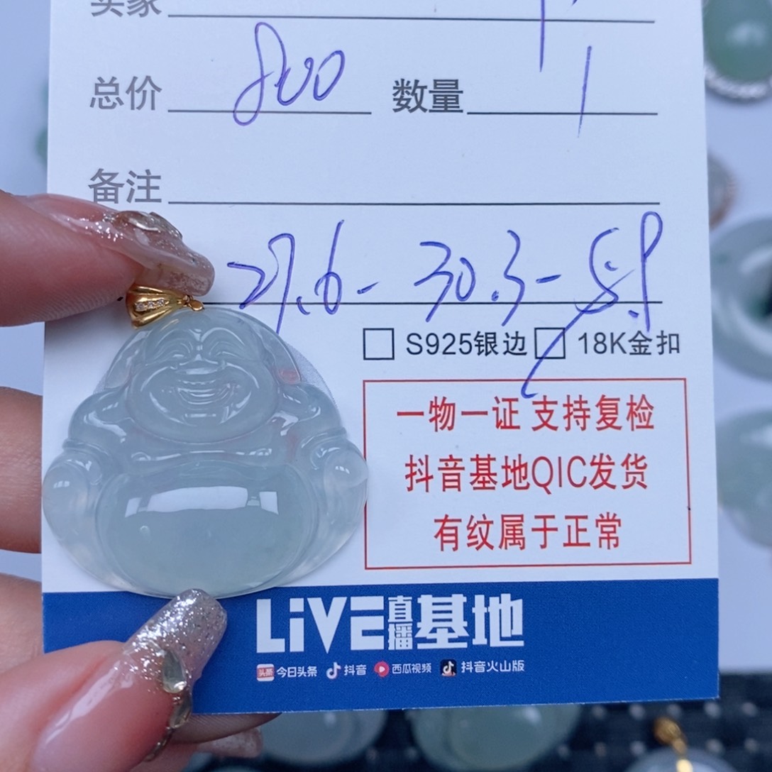 翡翠颈饰未镶嵌T****y天然