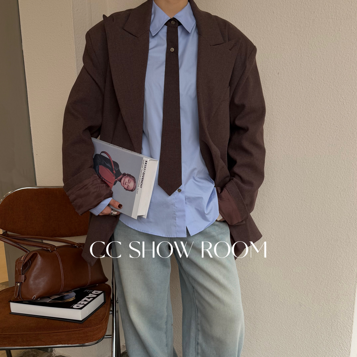polo领长袖衬衫女装设计感小众宽松休闲百搭