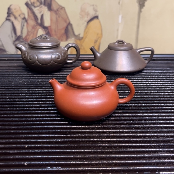 紫砂茶壶容天小红泥