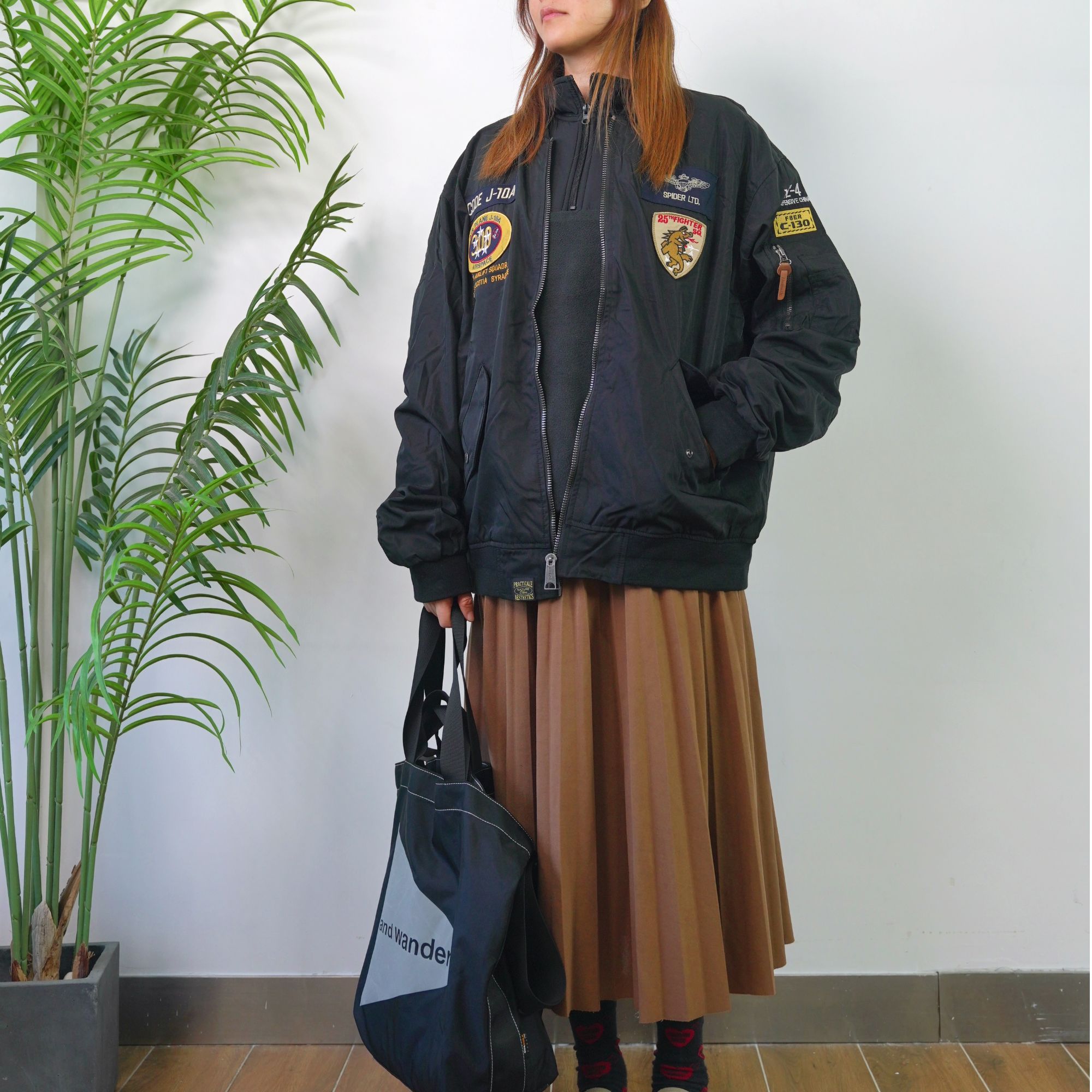 美式复古高密防水ma1飞行员夹克工装刺绣双面穿棒球服男工装外套