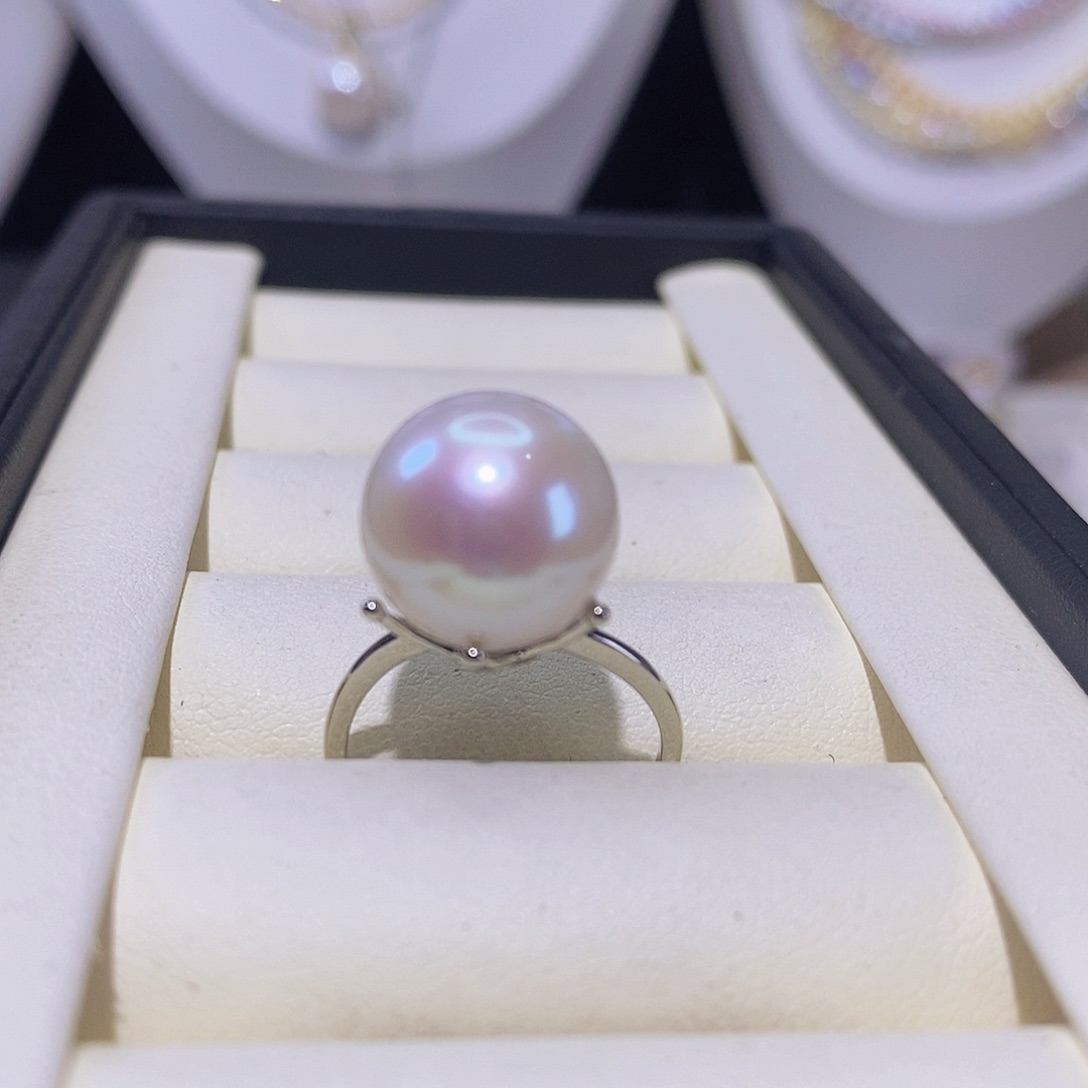 淡水珍珠戒指合金