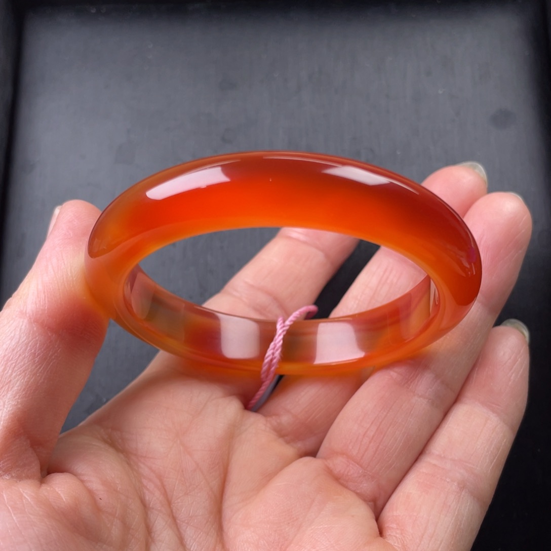 玛瑙/玉髓手镯未镶嵌52圈口