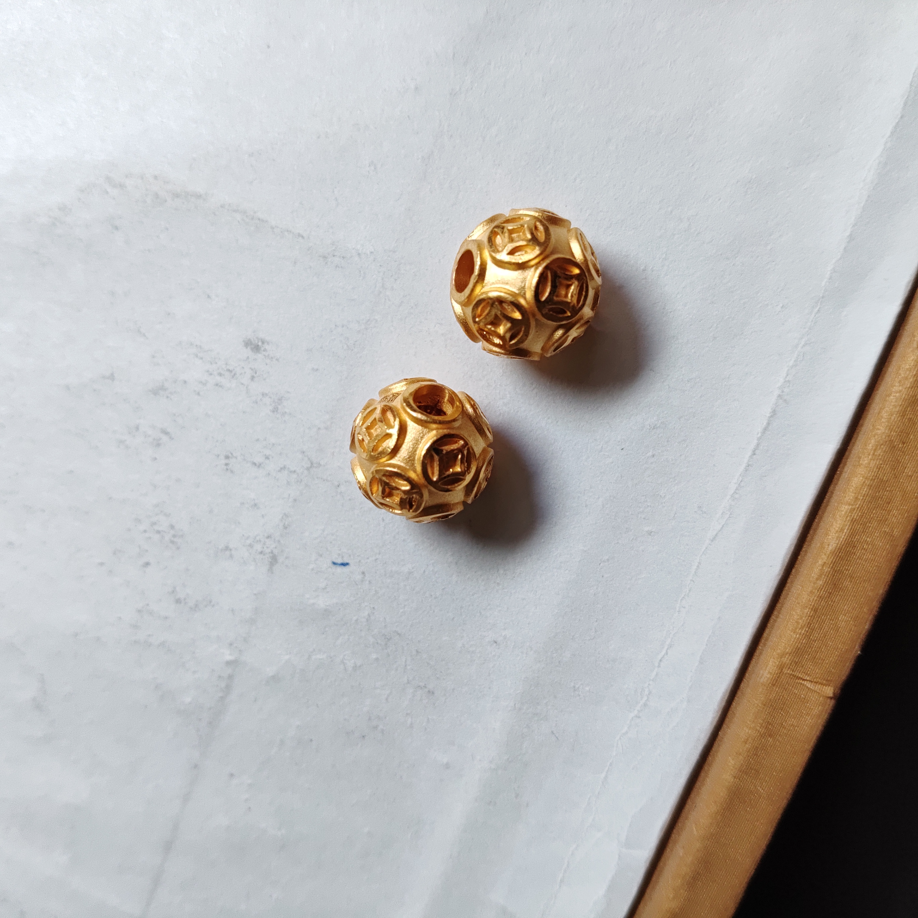 金元宝足金999貔貅珠子首饰