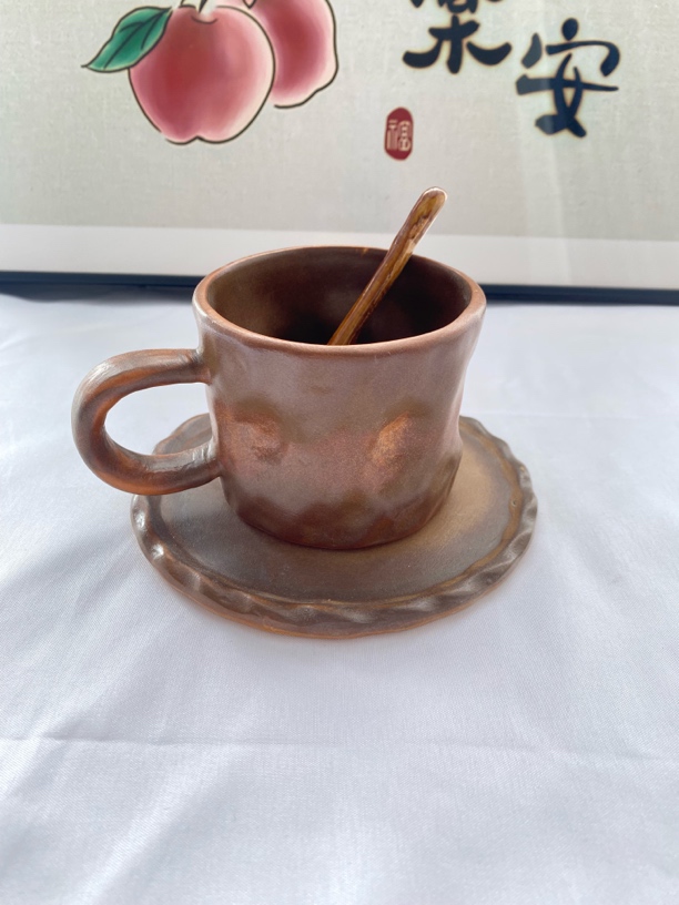 复古窑变马克杯创意宅寂风家用个性咖啡杯三件套