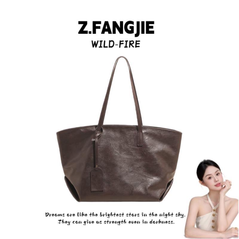 时尚托特大包2025复古通勤新款高级单肩包秋冬休闲大容量轻便大包