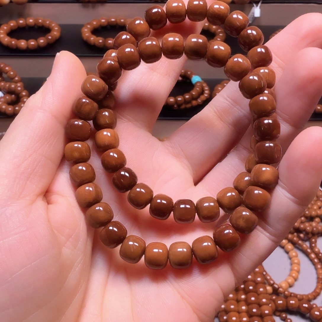 库克手串?*3库克菩提7*8老型珠双圈