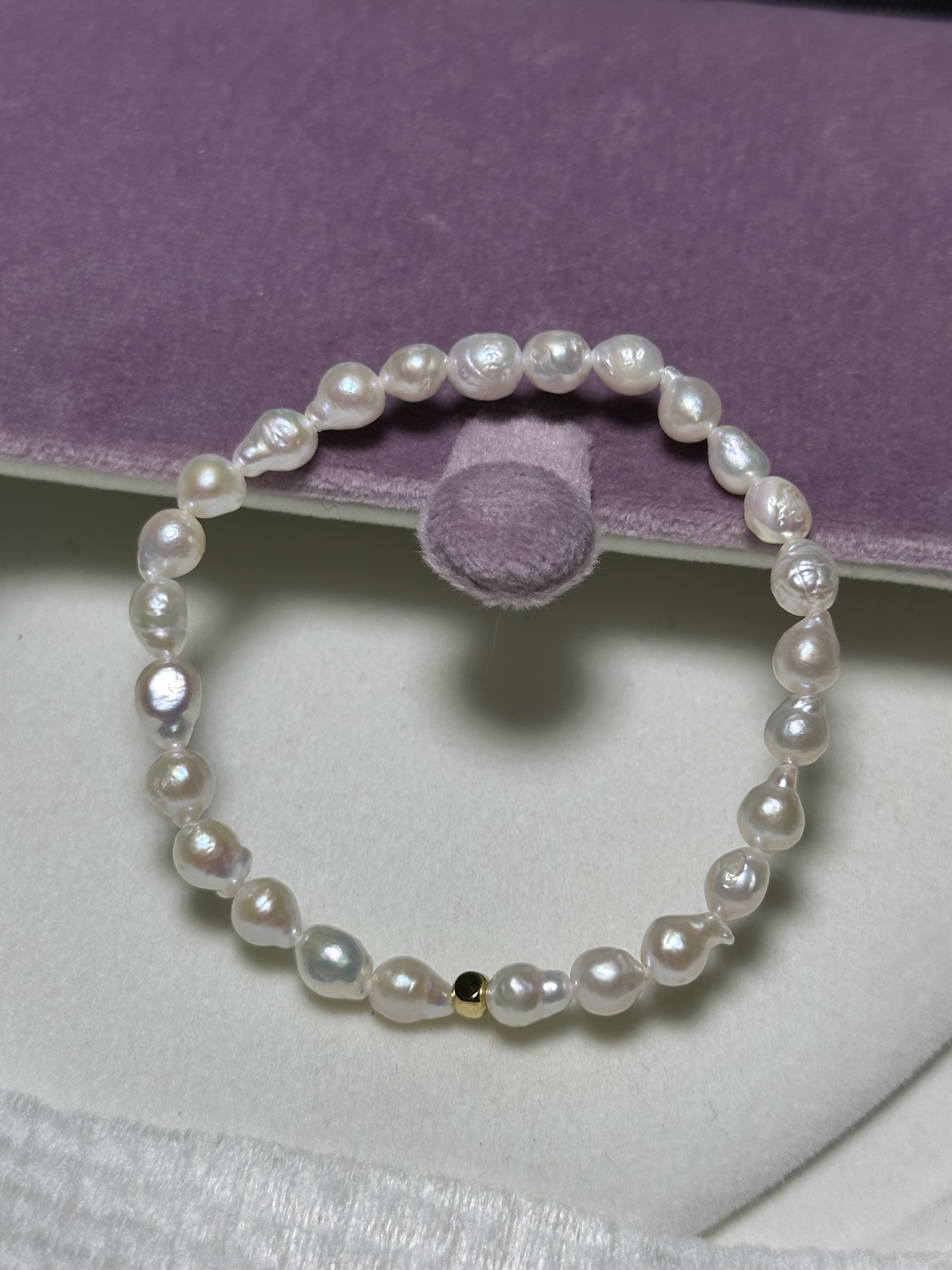 淡水珍珠天然淡水巴洛克珍珠手链