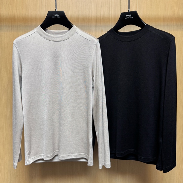 【迪赛普澜】男士新款6018高品质简约百搭丝羊毛长袖