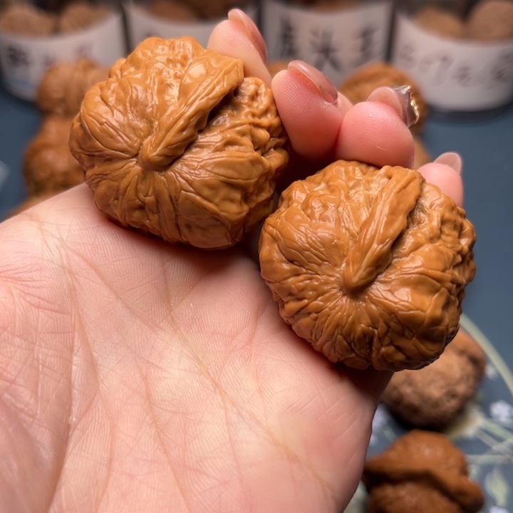文玩核桃把件38蛤蟆头一帆风顺