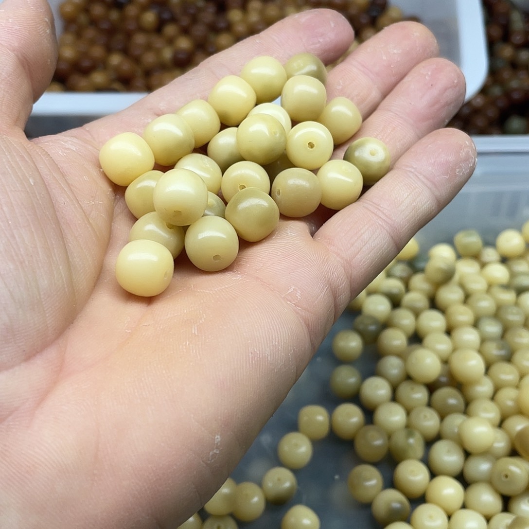 白玉菩提吊坠12糯米黄金桔柠檬桶100颗➕灯牌宠50颗