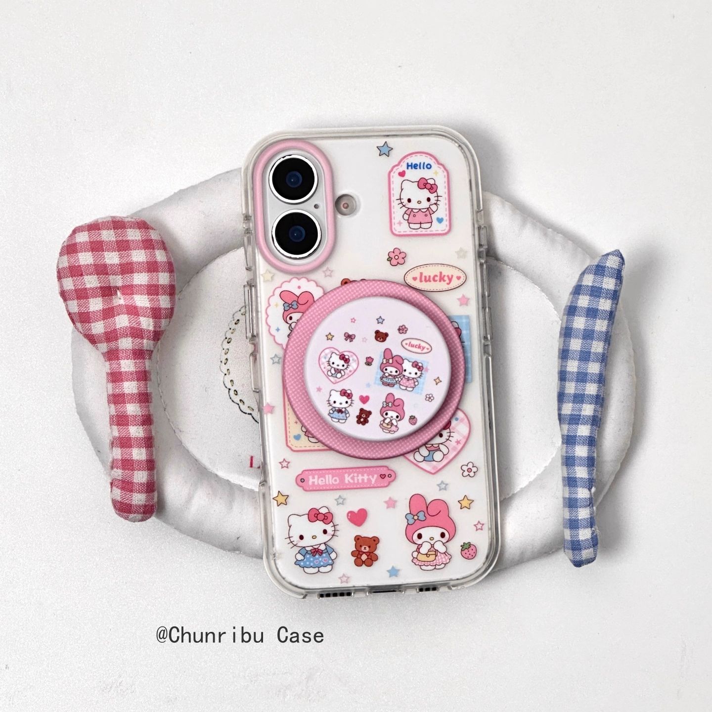 手账彩色星星美乐蒂kitty适用苹果17/16promax手机壳磁吸15/14