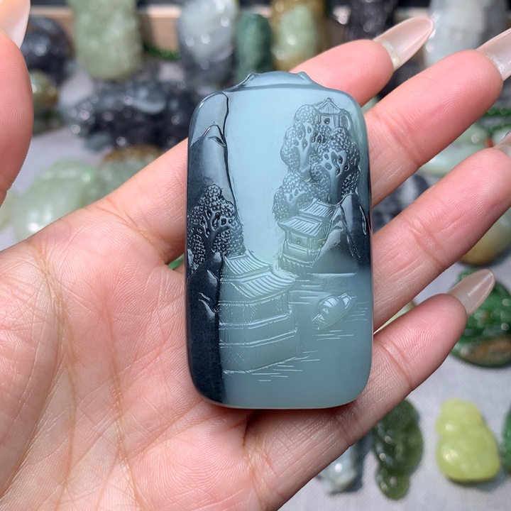 和田玉挂件未镶嵌陈*杰