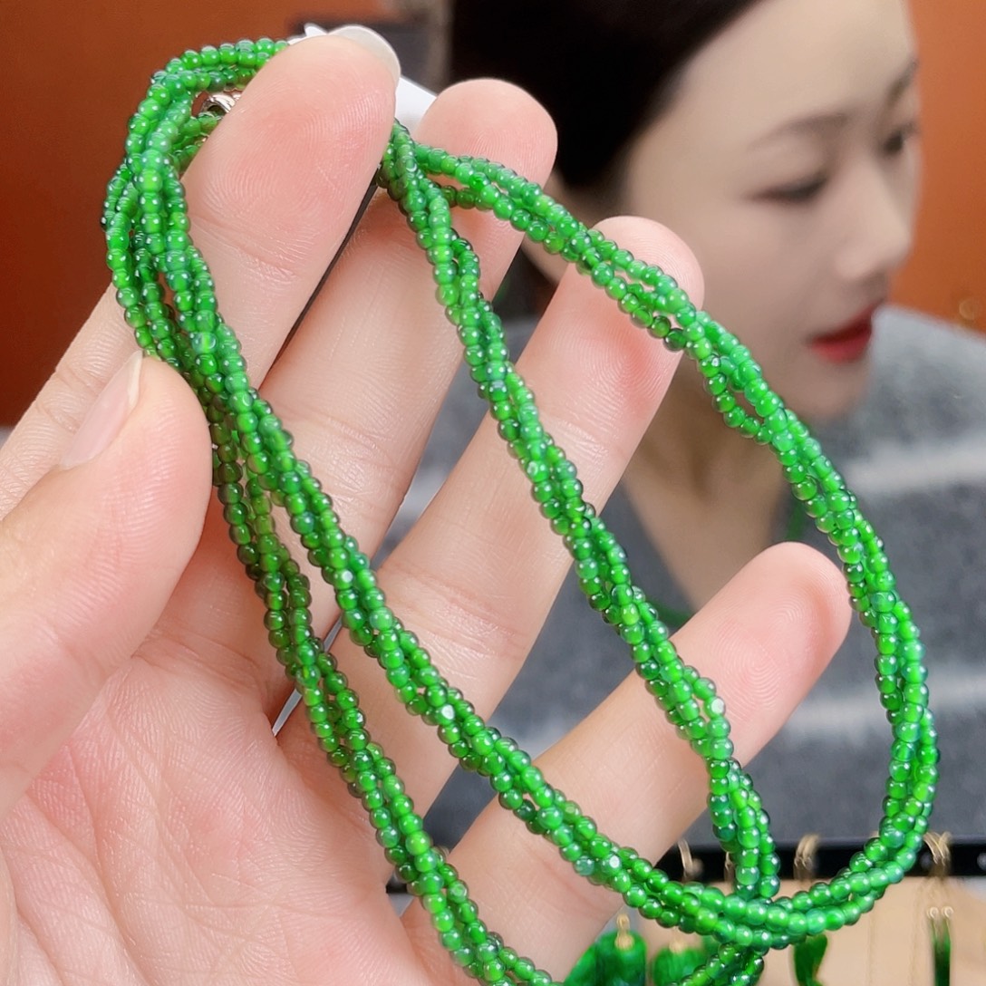 翡翠未镶嵌耳饰饰品